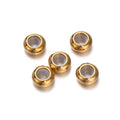 Metal Beads Stainless Steel Adjustment with Non-slip Silicone Bracelet Supplies