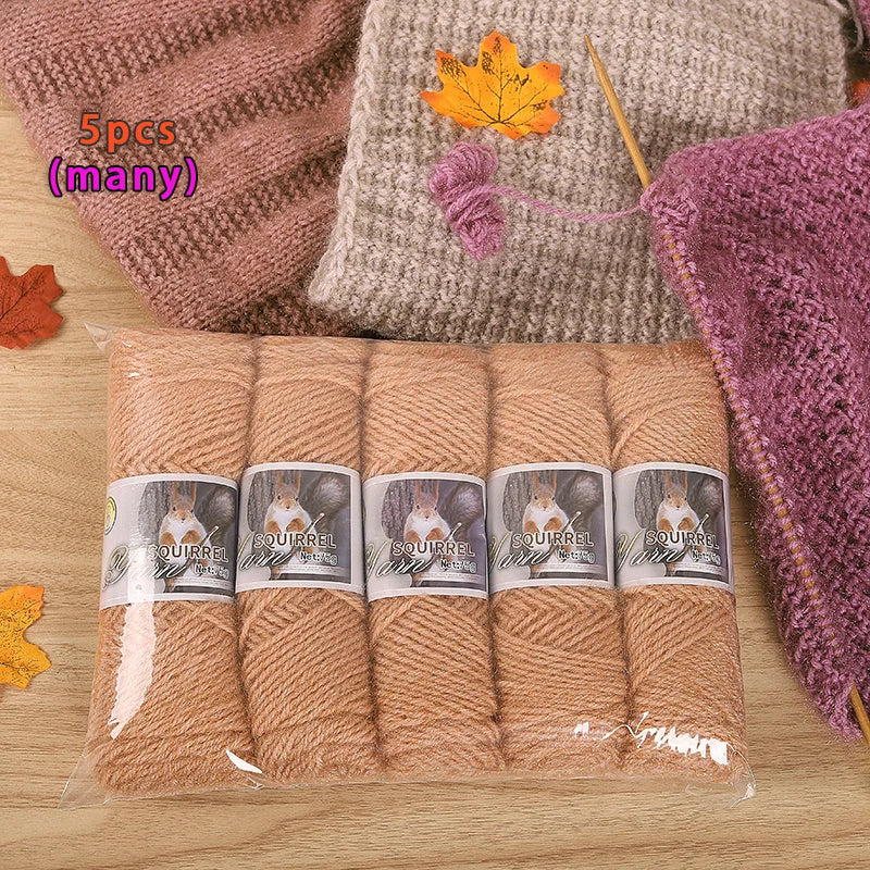 Yarn, Thick Textured for Handmade Hats, Scarves, Coats & Creative Gifts