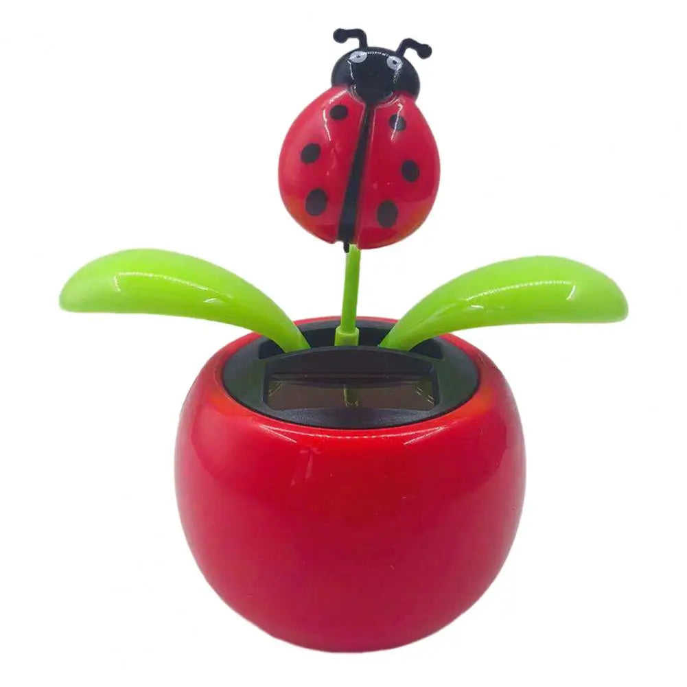 Fashion Car Ornament Solar Powered Car Dashboard Ornament Decoration