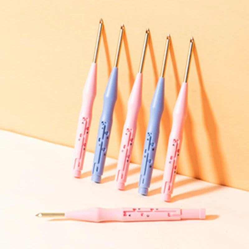 Punch Needle Tool Set, Adjustable Embroidery Pen for Handmade Yarn Crafts