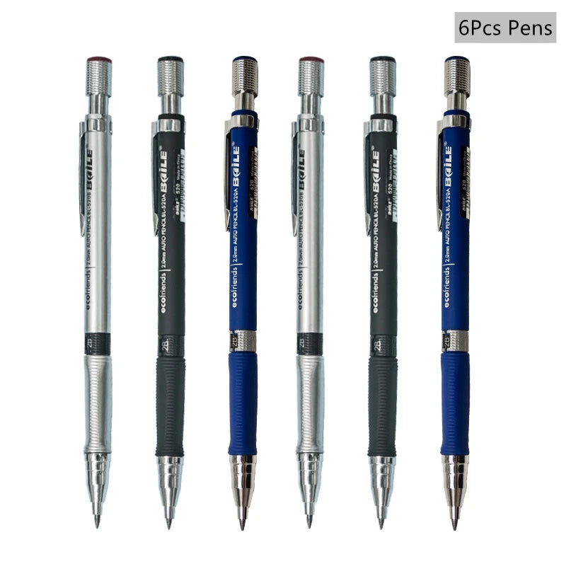 2.0mm Mechanical Pencil Set, 2B — Pencils & Lead Refills for Drawing & Sketching