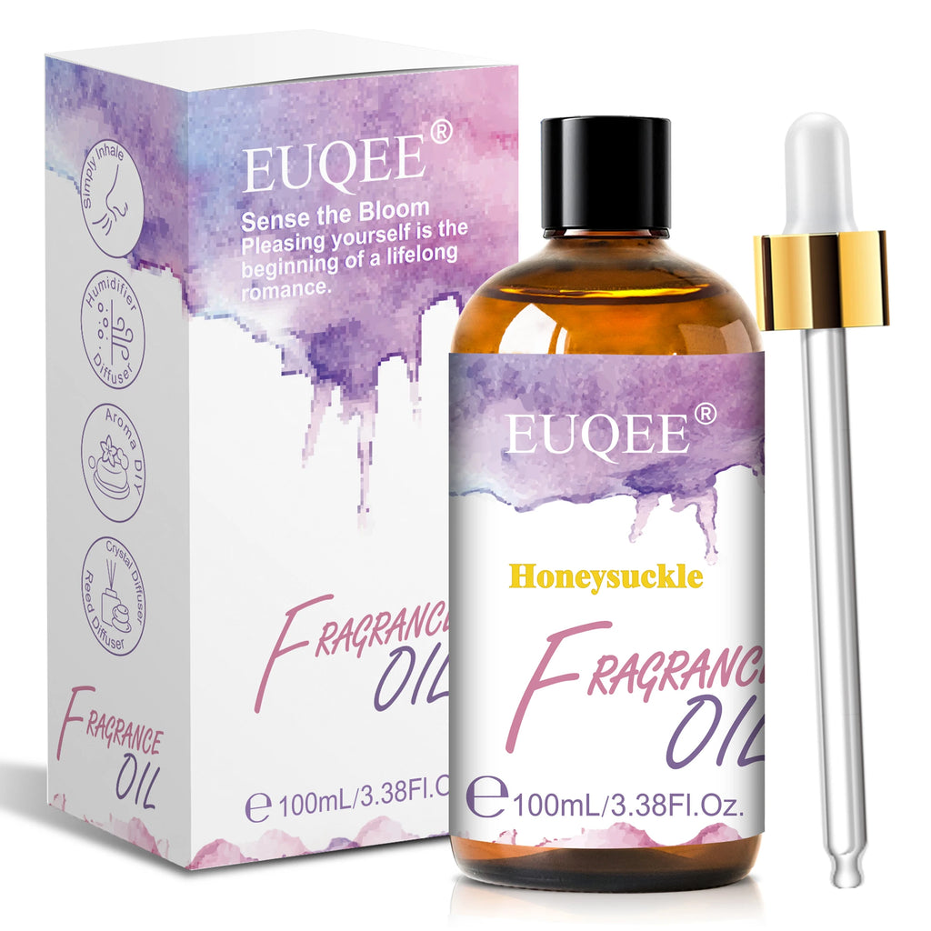 EUQEE 100ml Premium Fragrance Oil Coconut Vanilla White Musk Freesia Aroma Fragrance Oils For Diffuser Humidifier Candle Making