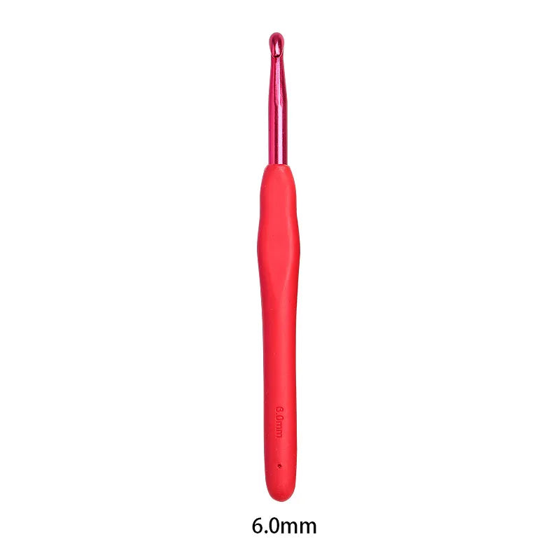 Crochet Hooks, Colorful Aluminum with Soft Grips for Handmade Yarn Crafts