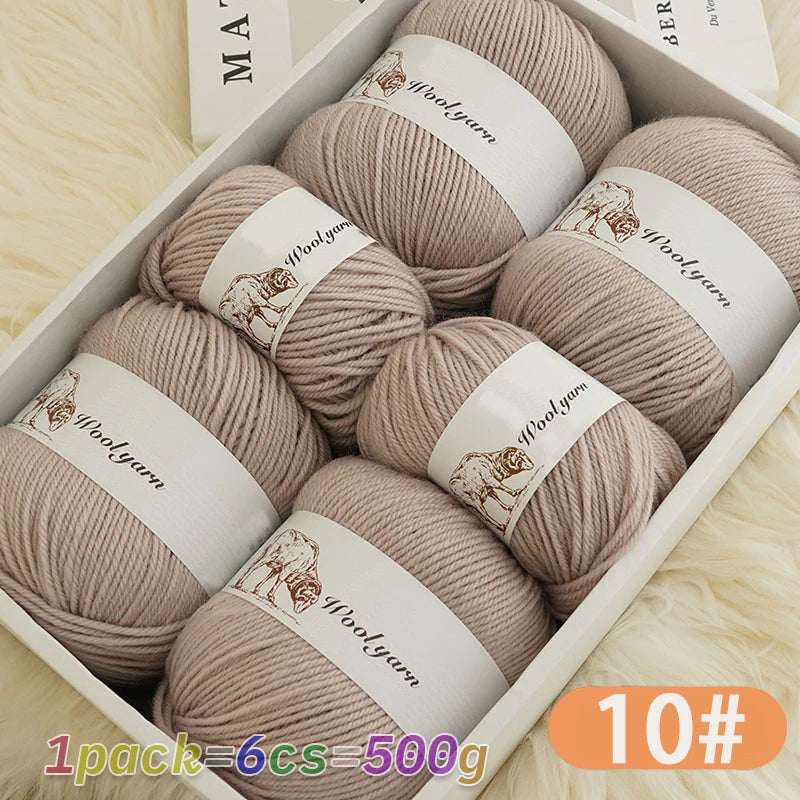 Yarn, Solid Color for Handmade Scarves, Sweaters, Gloves & Winter Hats