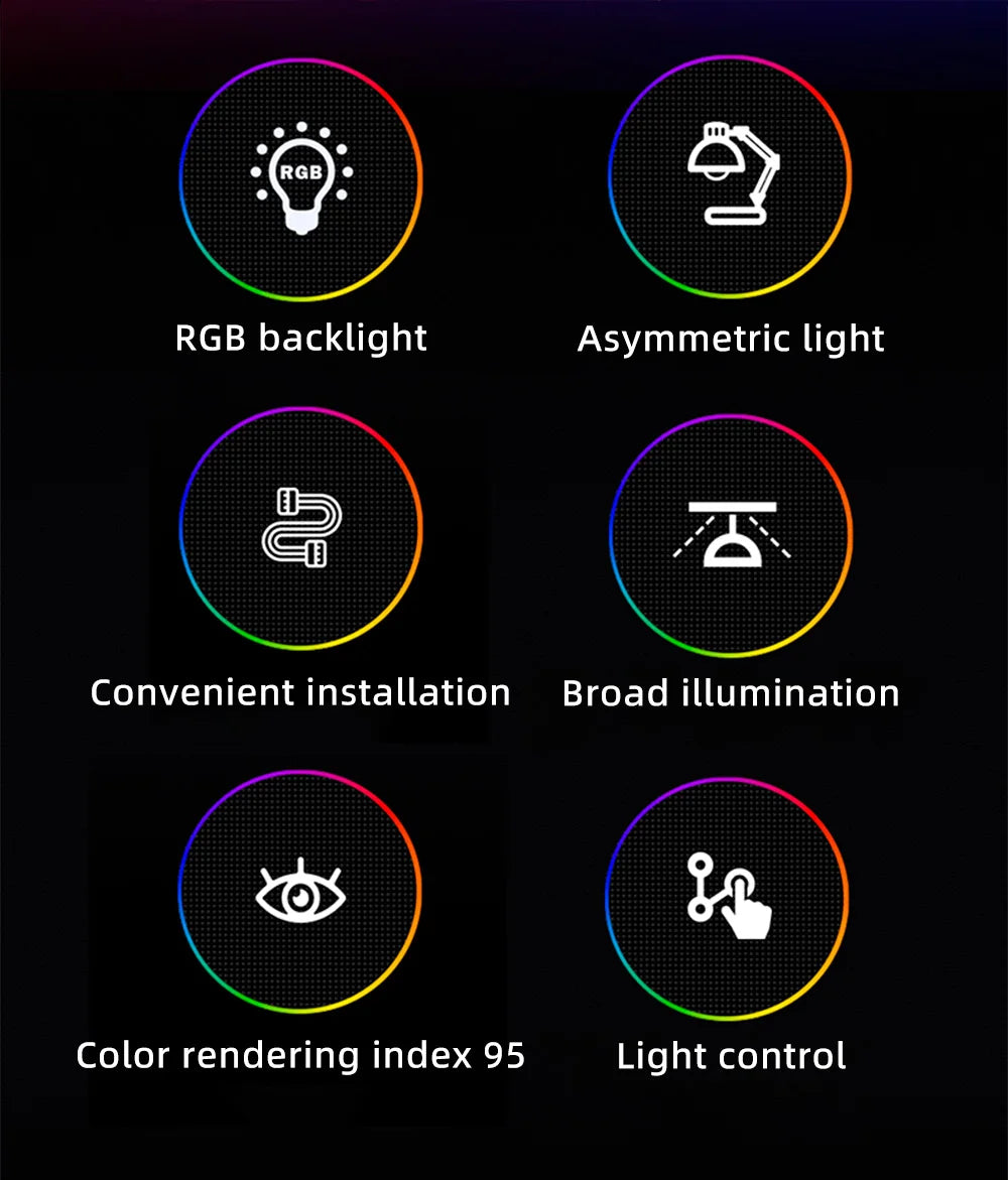 USB Stepless Dimming Screen Hanging LED Computer Monitor Light Bar Desk Lamp
