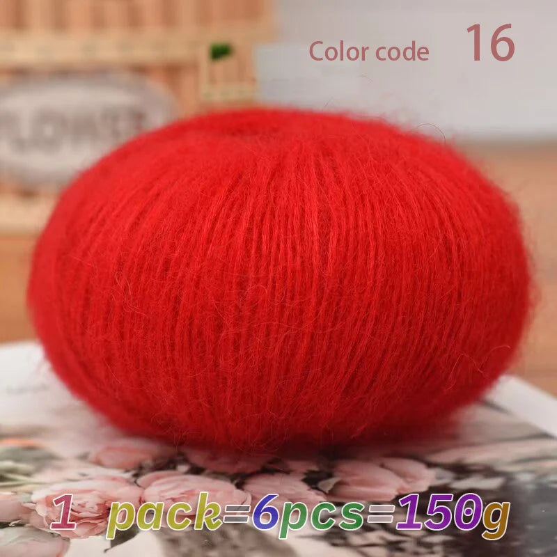 Yarn, Mohair Blend for Hand Knitting, Crochet & Creative Needlecraft Projects