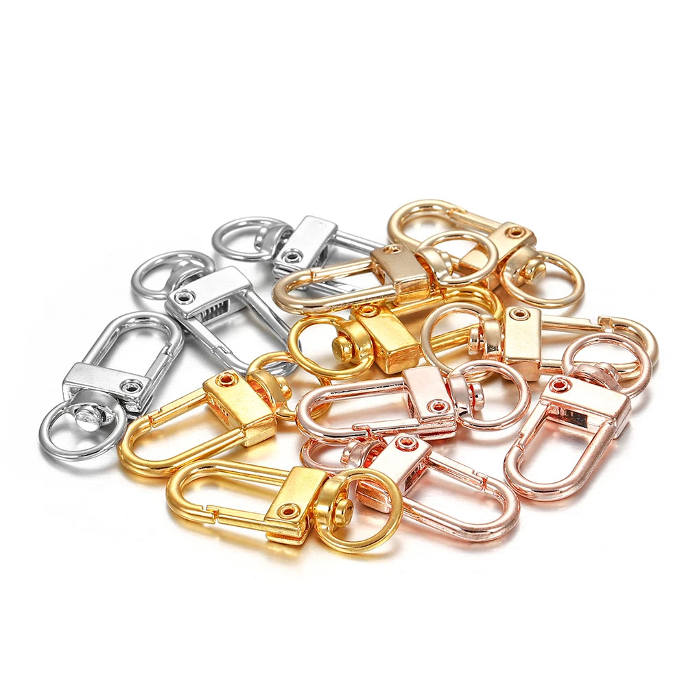 Lobster Clasps Metal Snap Hook Keychain Findings DIY Jewelry Making
