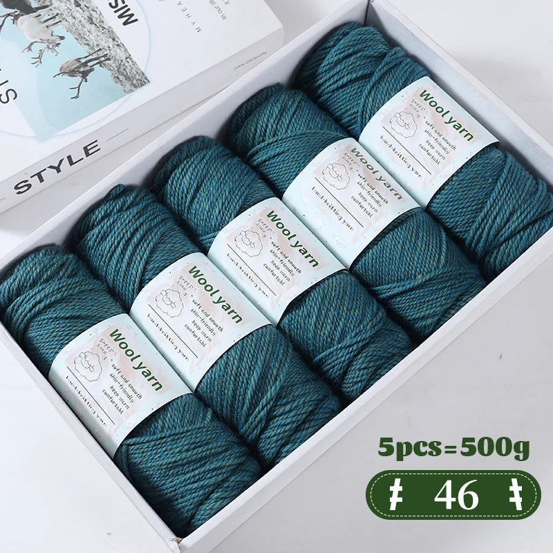 Yarn, Thick Rainbow Gradient for Coats, Scarves, Gloves & Creative Knitwear