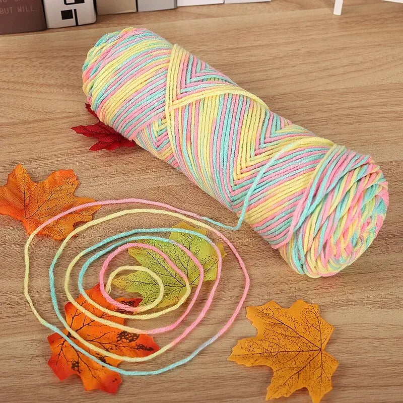 Yarn, Multicolor for Handmade Scarves, Sweaters & Crochet Accessories