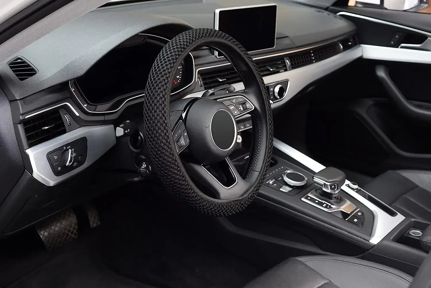 Elastic Steering Wheel Cover, Warm Steering Wheel Cover Anti-Slip Comfort
