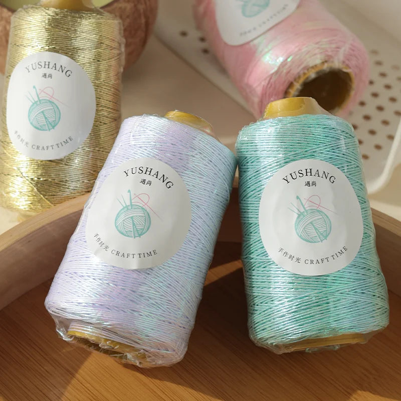 Yarn, Shiny Core-Spun for Bags, Storage Baskets, Slippers & Craft Projects