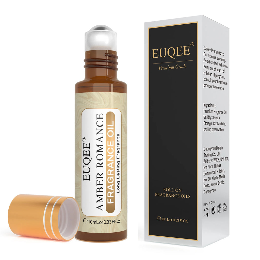 EUQEE 3pcs/1pcs Men's Fragrance Oil Leather Sweet Tobacco Dragons Blood Vanilla Musk Oud Wood Coffee Aromatherapy Perfume Oils