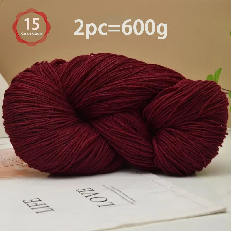 Yarn, Medium-Fine for Knitting Sweaters, Scarves, Vests & Handmade Blankets