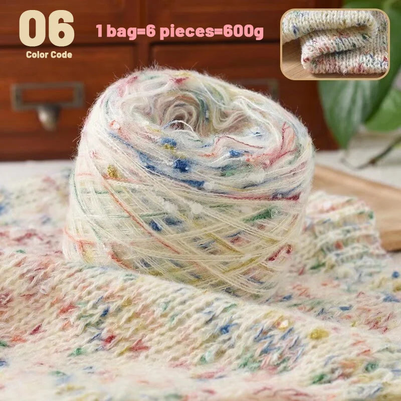 Yarn, Rainbow Colors for Sweaters, Scarves, Hats, Blankets & Shawls