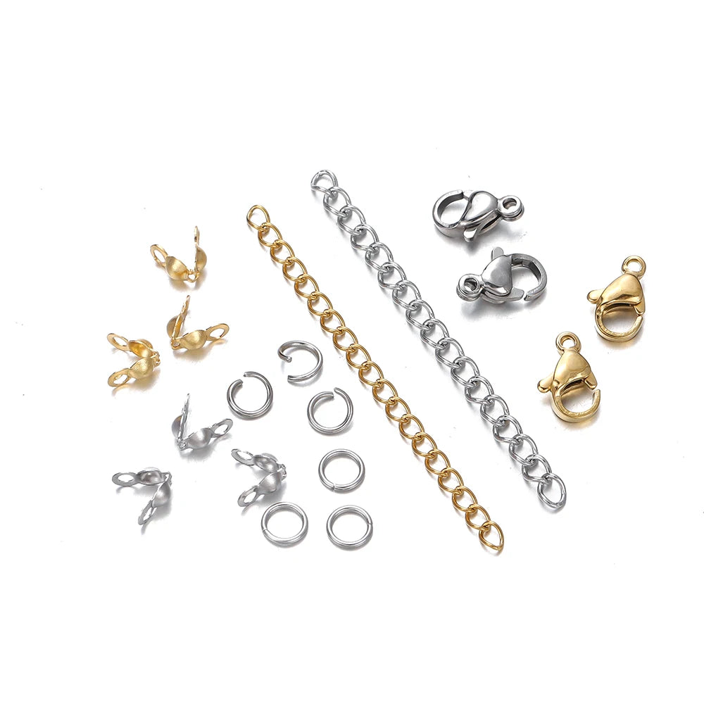 Jewelry Making Kits Stainless Steel Lobster Clasps Open Jump DIY Jewelry Making