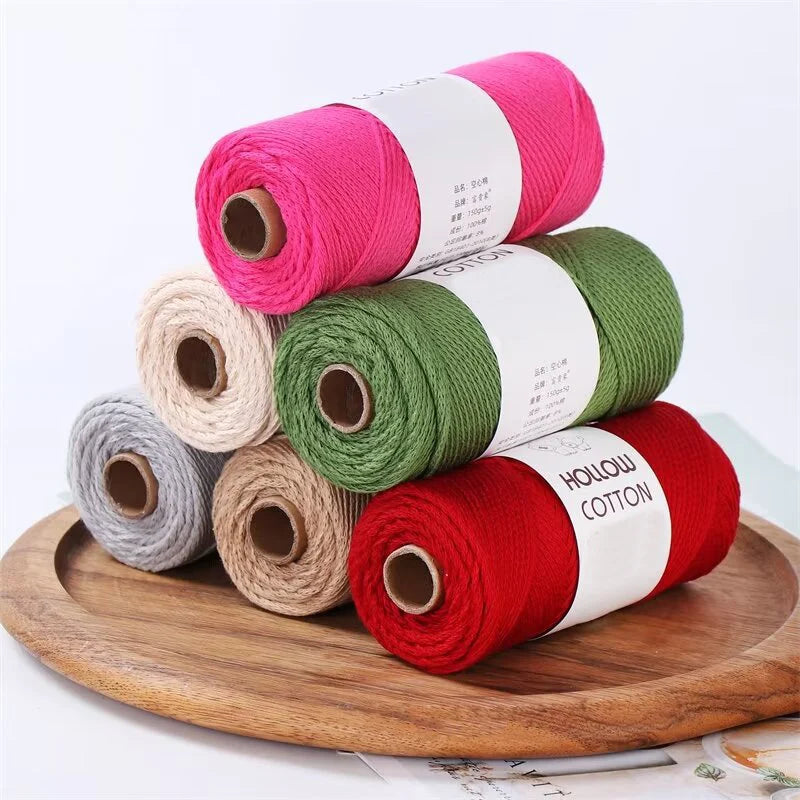 Yarn, Hollow Cord for Crochet Bags, Hats, Cushions & Handmade Accessories