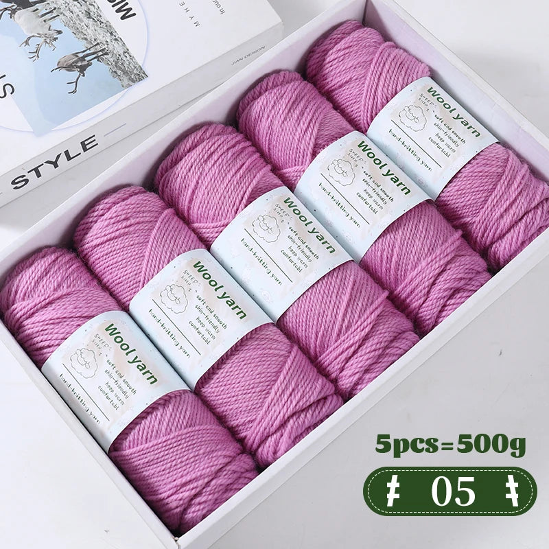 Yarn, Thick Rainbow Gradient for Coats, Scarves, Gloves & Creative Knitwear