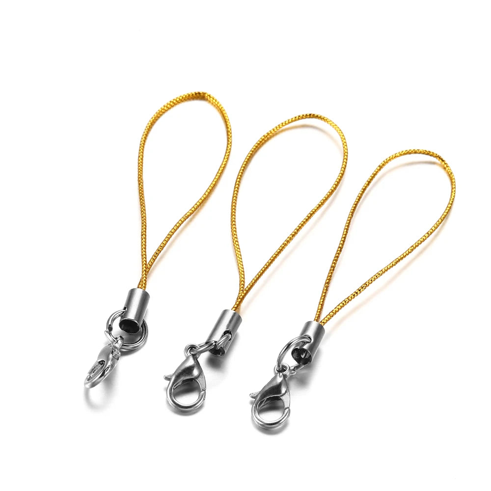 Keychain Cords with Lobster Clasps Lanyard Straps DIY Jewelry Making