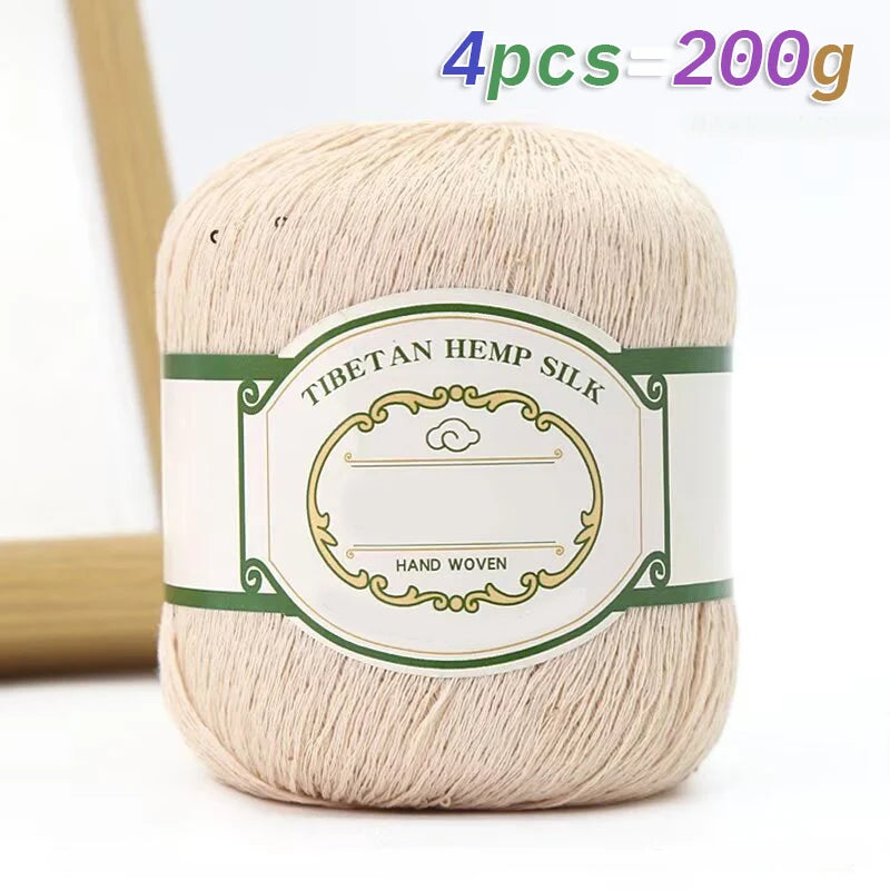 Yarn with Sequins for Openwork Crochet Shawls, Hats & Summer Knitwear