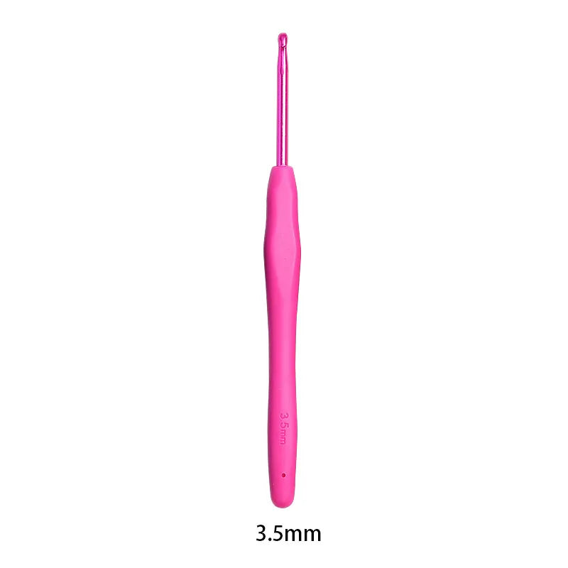 Crochet Hooks, Colorful Aluminum with Soft Grips for Handmade Yarn Crafts