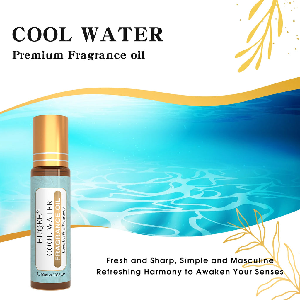 EUQEE 10ml Premium Men's Fragrance Oil For Car Diffuser Aromatherapy Vanilla Musk Leather Amber Romance Aroma Essential Oils