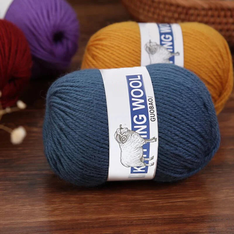 Yarn, Medium Thickness for Knitting Sweaters, Coats, Scarves & Winter Hats