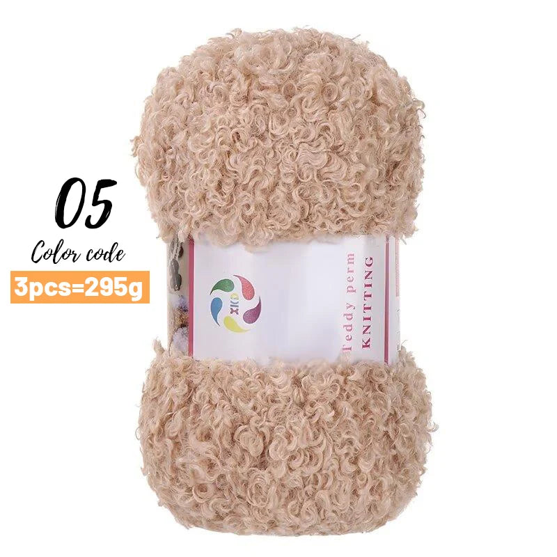 Yarn, Teddy-Style Faux Fur for Scarves, Sweaters, Bags & Cozy Home Crafts