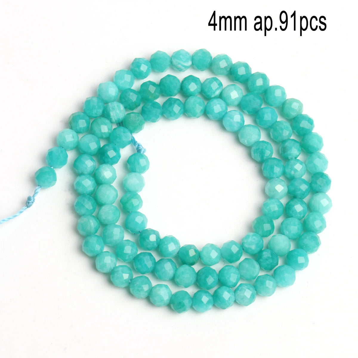 Stone Beads Amazonite-Style Faceted Mixed Shapes for DIY Jewelry Making