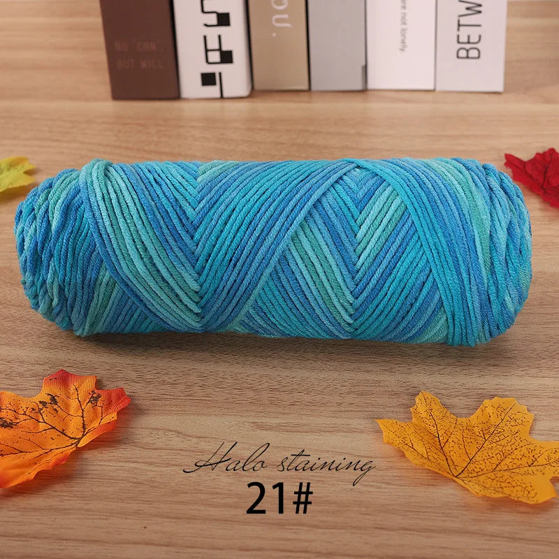 Yarn, Multicolor for Handmade Sweaters, Scarves, Blankets & Crochet Crafts