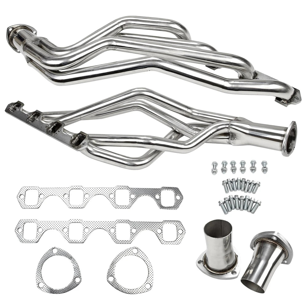 Stainless Steel Long Tube Exhaust Headers Kit for 1964-1970 Ford Mustang SBF 260 289 302 351 Windsor V8