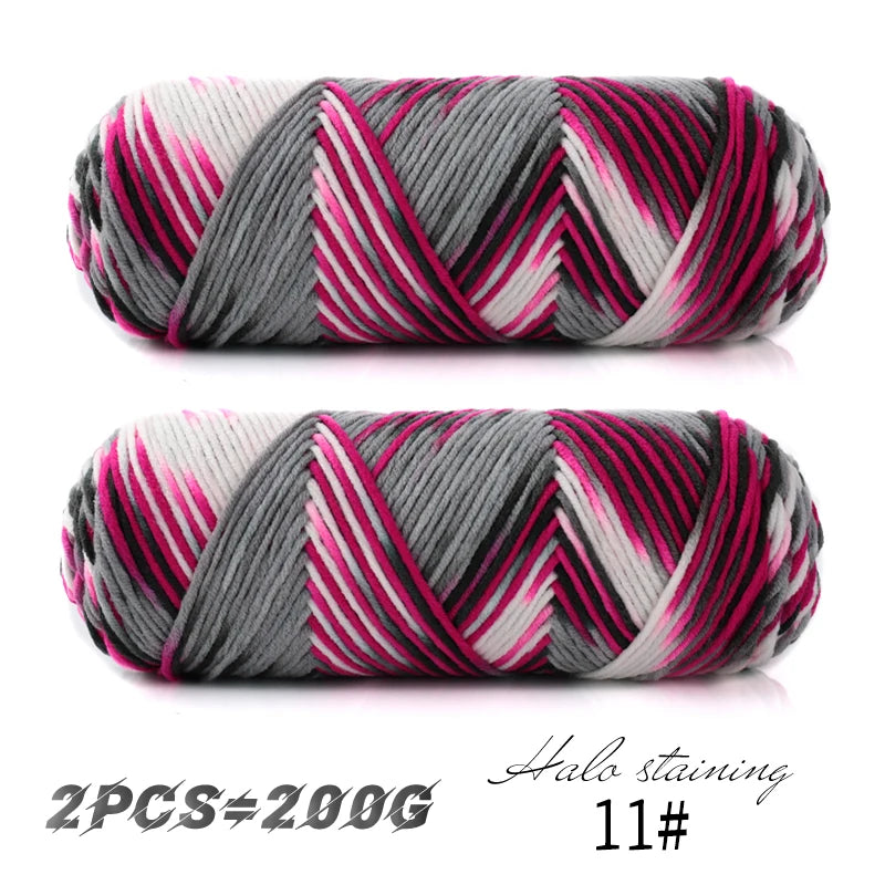 Yarn, Colorful for Hand Knitting Scarves, Sweaters & Crochet Projects