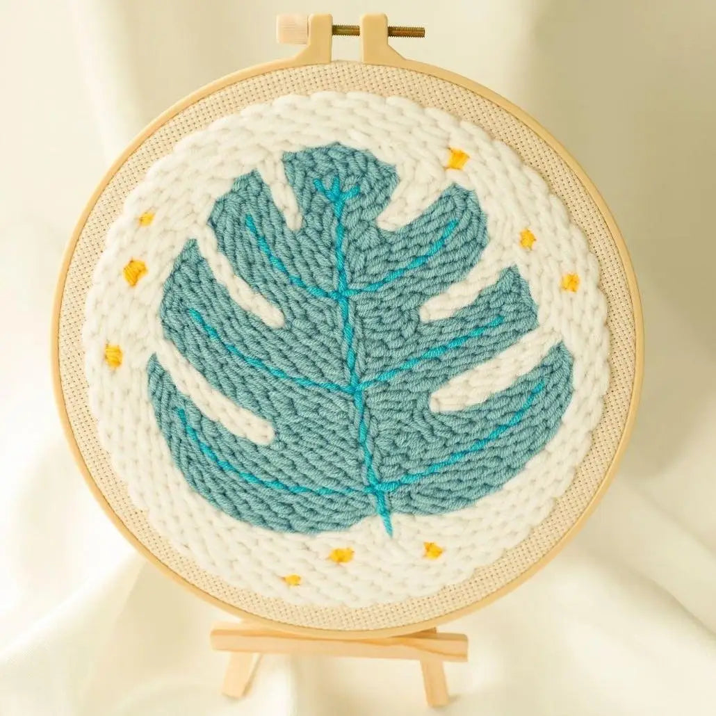 Punch Needle Kit, Flower Designs for Beginner Embroidery & Yarn Painting