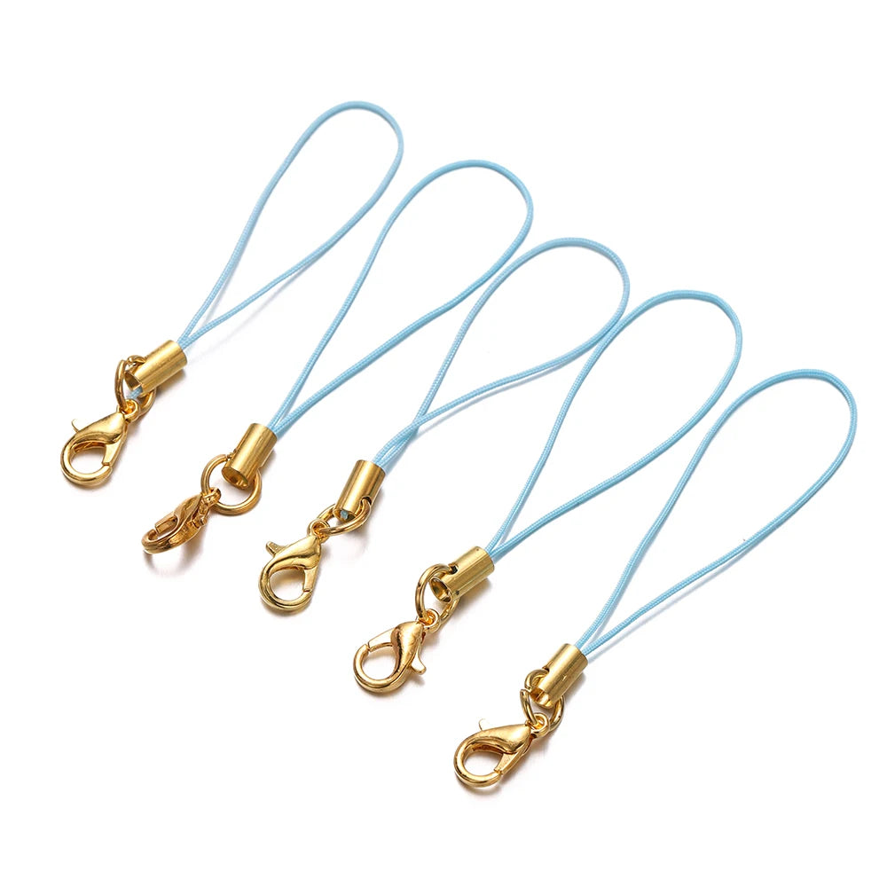 Keychain Cords with Lobster Clasps Lanyard Straps DIY Jewelry Making