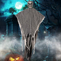Halloween Hooded Skull Ghost Hanging Decor, 35.4 in (90cm), Cotton