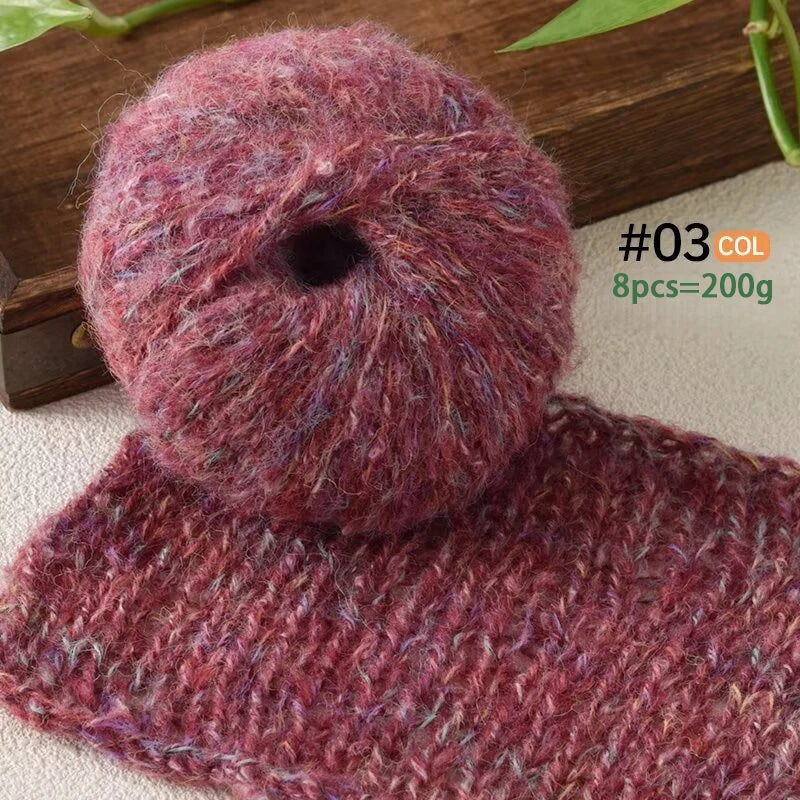 Yarn, Colorful Textured for Sweaters, Shawls, Coats, Scarves & Crochet