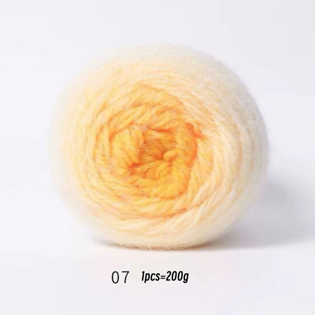 Yarn, Long-Color Gradient for Knitted Blankets, Flowers & Handmade Crafts