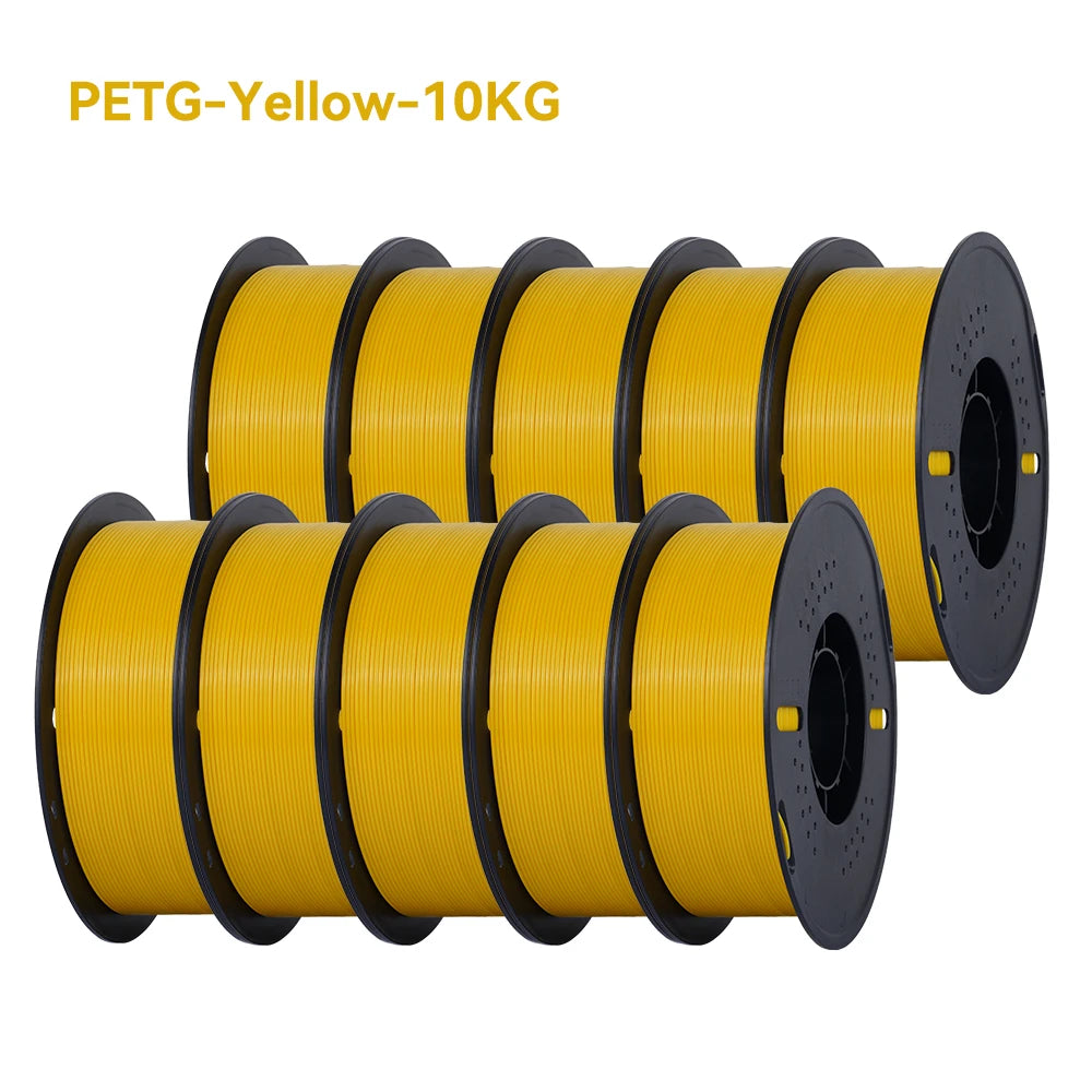 3D Printer Filament PETG 10KG 1.75mm Tangle-Free 20 Colors KINGROON