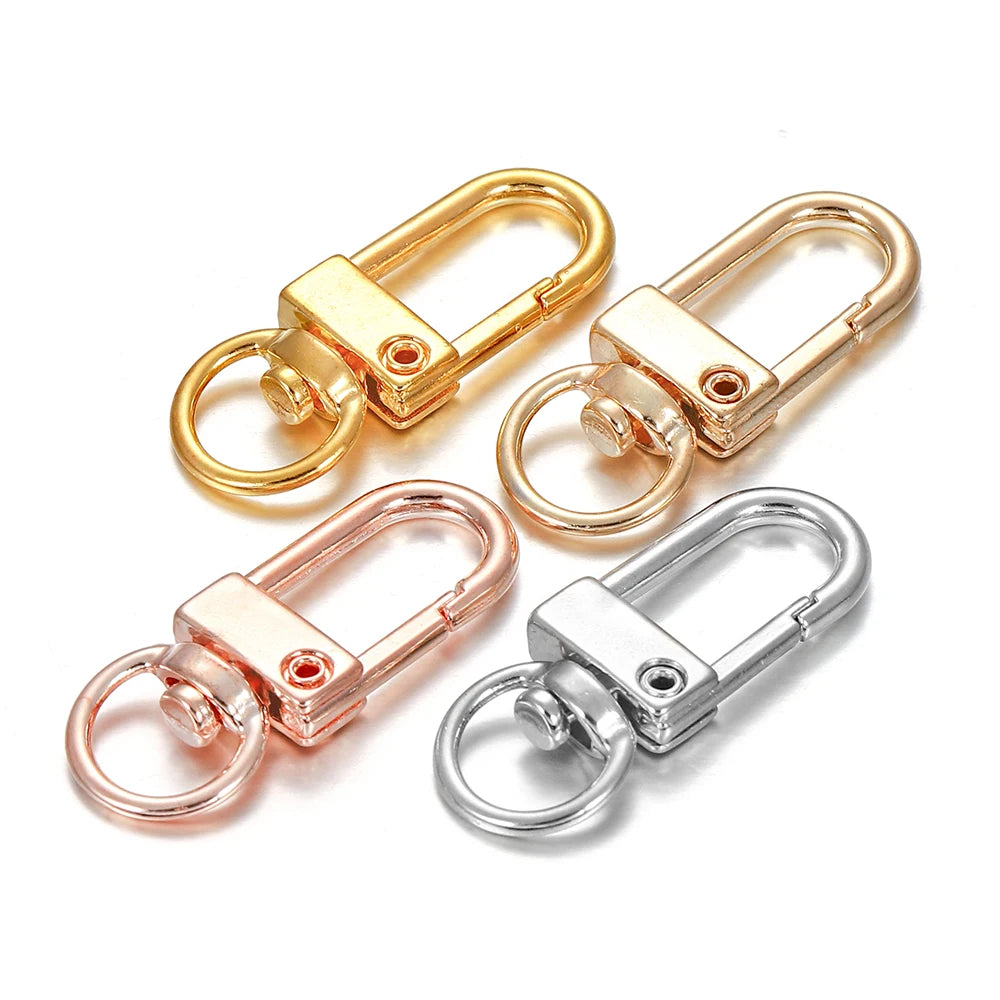 Lobster Clasps Metal Snap Hook Keychain Findings DIY Jewelry Making