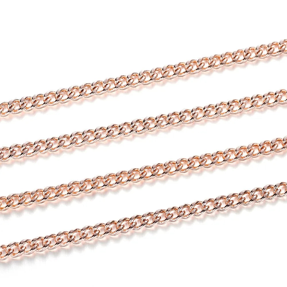 Jewelry Chains Gold Bronze Plated Necklace Materials Necklace DIY Jewelry Making