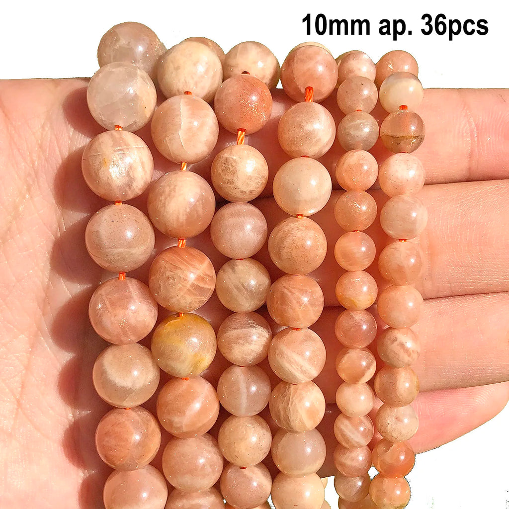 Stone Beads Nude Sunstone-Style Faceted Irregular for DIY Jewelry Making