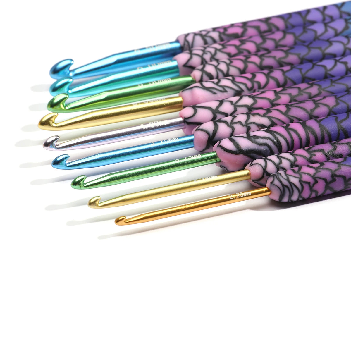 Crochet Hook, Purple Mermaid Handle for Handmade Yarn & Crochet Projects