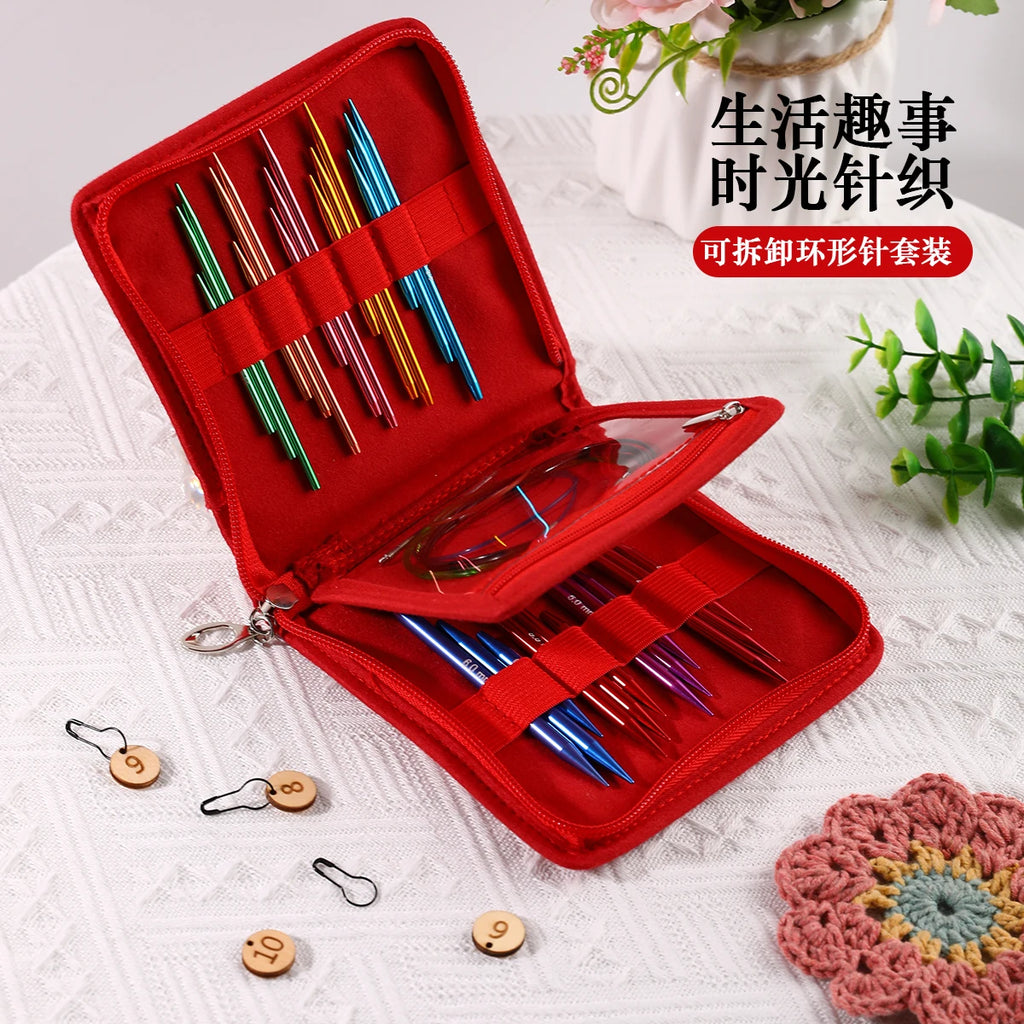 Crochet Hook Set with Storage Bag for Beginner Needlecraft Projects