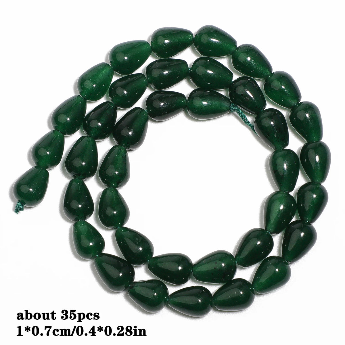 Stone Beads Green Chalcedony-Style Mixed Shapes for DIY Jewelry Making