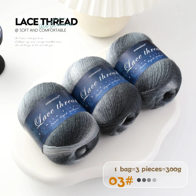 Yarn, Rainbow Gradient for Handmade Shawls, Hats, Scarves & Sweaters
