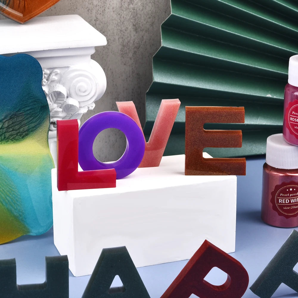 Pearlescent Mica Pearl Powder 10g — 24 Colors for Resin, Candles & Crafts