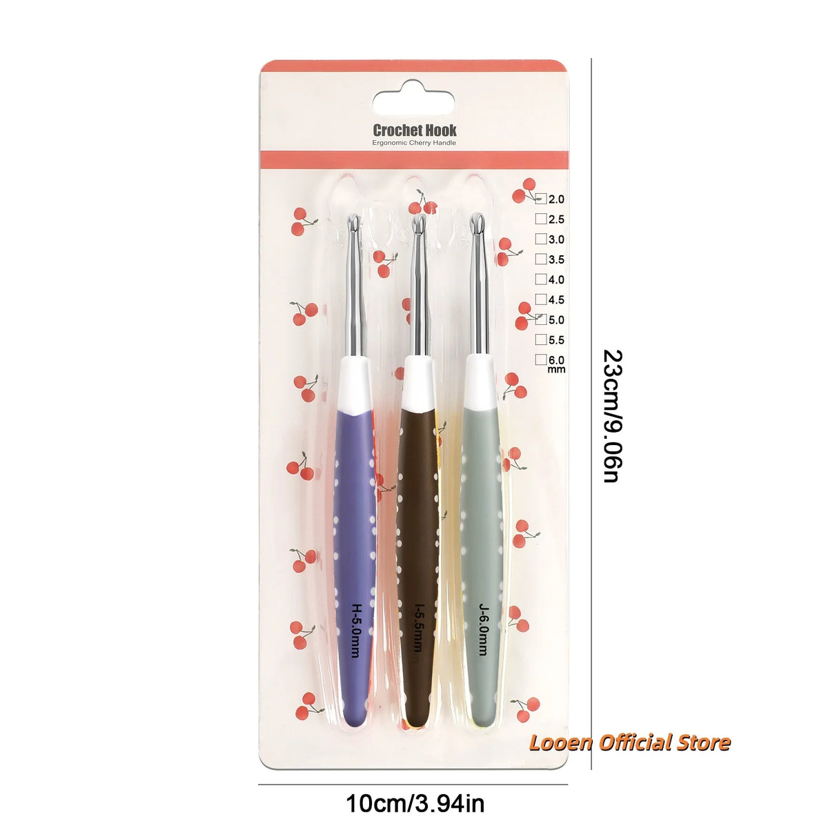Crochet Hooks, Aluminum for Handmade Yarn & Beginner Needlecraft Projects