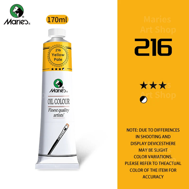 Oil Paint Large Tube, Marie's 170ml — 16 Colors, Artist Grade