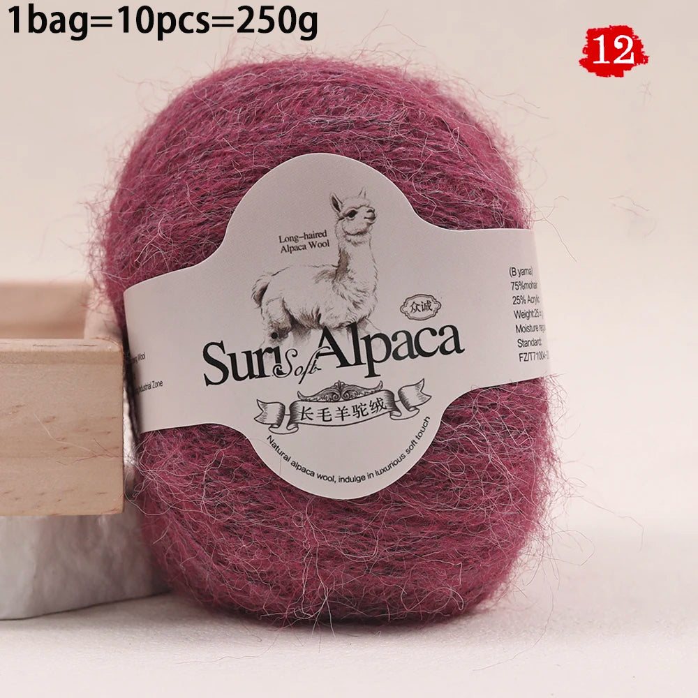 Yarn, Long-Pile Multicolor for Sweaters, Gloves, Shawls & Decorative Crafts