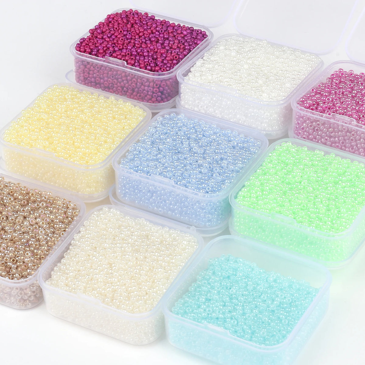 Glass Seed Beads Boxed Colorful Czech-Style for DIY Jewelry Making Craft Beads