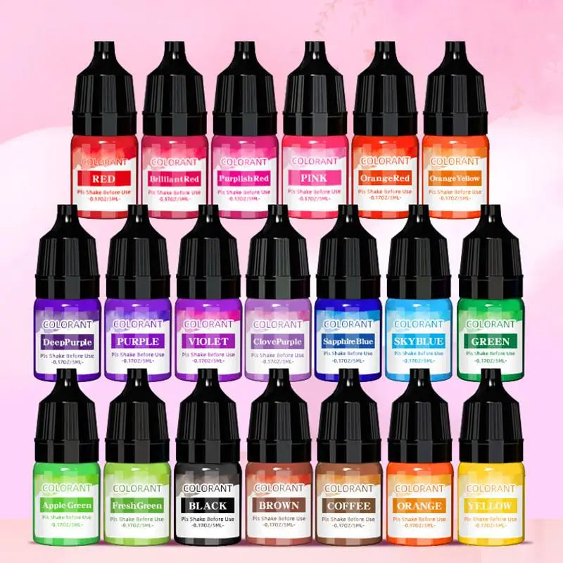 5ML Candle Wax Pigment Colorant Non-Toxic Soy Candle Wax Pigment Liquid Dye Soy Wax DIY Soap Dyes Candle Making Supplies